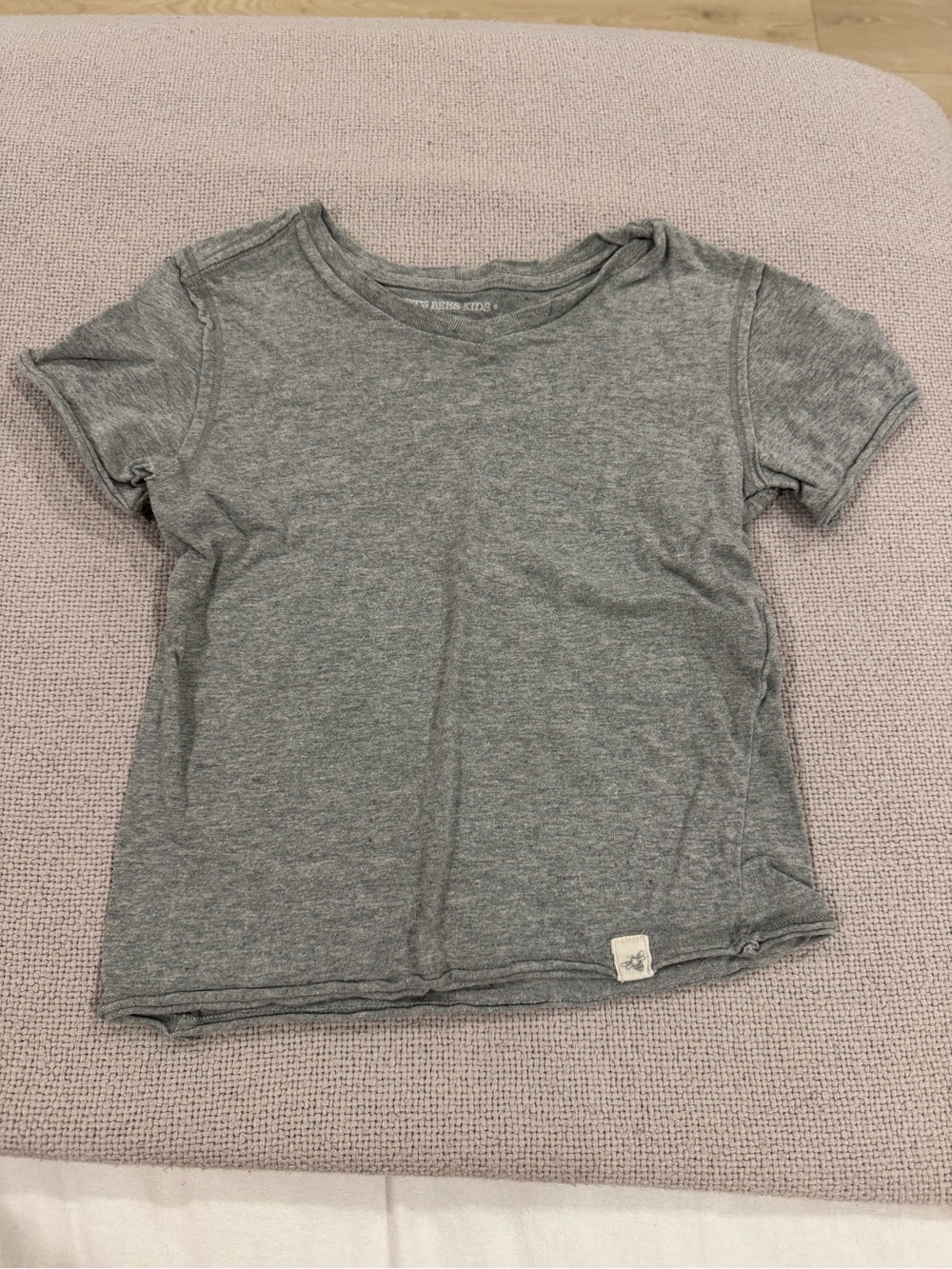Burt's Bees Short Sleeve Heather Gray Tee
